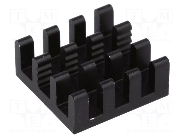 Heatsink: extruded; BGA; black; L: 14mm; W: 14mm; H: 6mm; 29K/W FISCHER ELEKTRONIK ICKBGA14X14