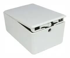 ENCLOSURE, ELECTRONIC, ABS, WHITE CBEAC-01-WH
