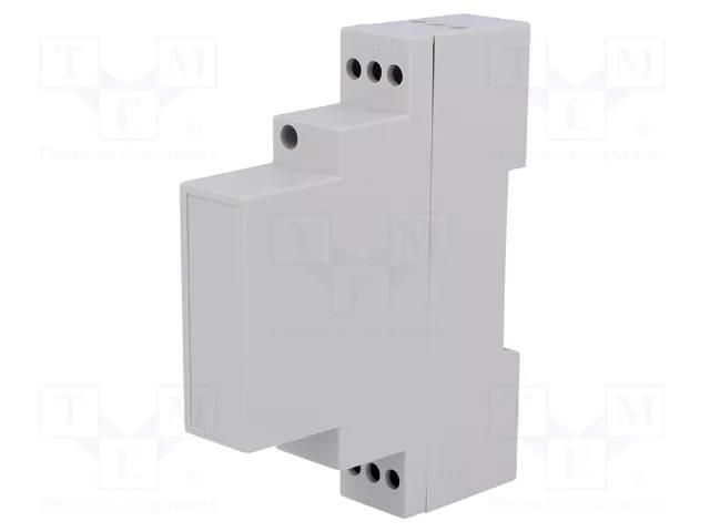 Enclosure: for DIN rail mounting; Y: 90mm; X: 17mm; Z: 71mm; noryl ELBAG HUT1-C