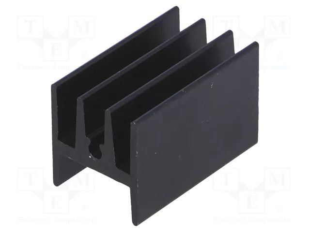 Heatsink: extruded; H; TO220; black; L: 25mm; W: 15mm; H: 17mm; screw STONECOLD HS-115