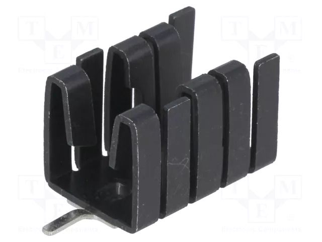 Heatsink: moulded; TO220; black; L: 19mm; W: 12.8mm; H: 12.7mm STONECOLD HS-011