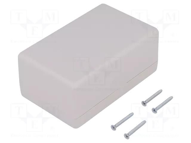 Enclosure: multipurpose; X: 66mm; Y: 105mm; Z: 45mm; 1594; ABS; grey HAMMOND HM-1594CSGY
