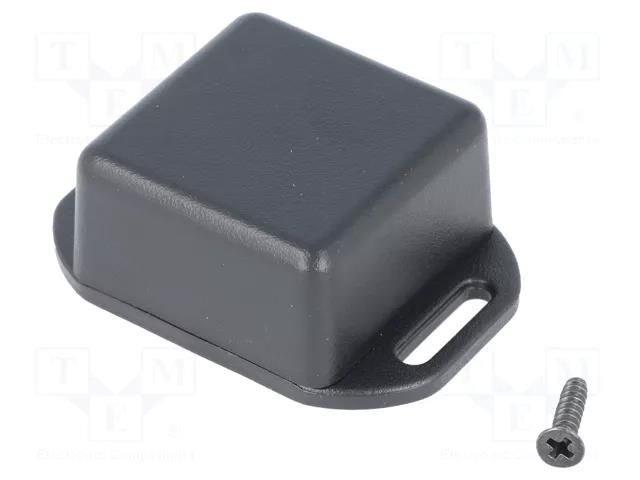 Enclosure: multipurpose; X: 35mm; Y: 35mm; Z: 20mm; with fixing lugs HAMMOND HM-1551MFLBK