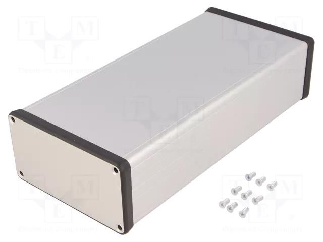 Enclosure: with panel; 1455; X: 103mm; Y: 220mm; Z: 53mm; aluminium HAMMOND HM-1455N2201