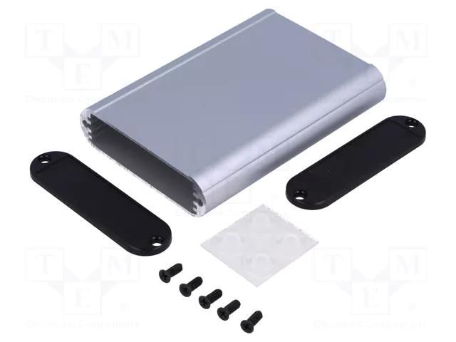 Enclosure: with panel; 1455; X: 72mm; Y: 100mm; Z: 19mm; aluminium HAMMOND HM-1455B1002