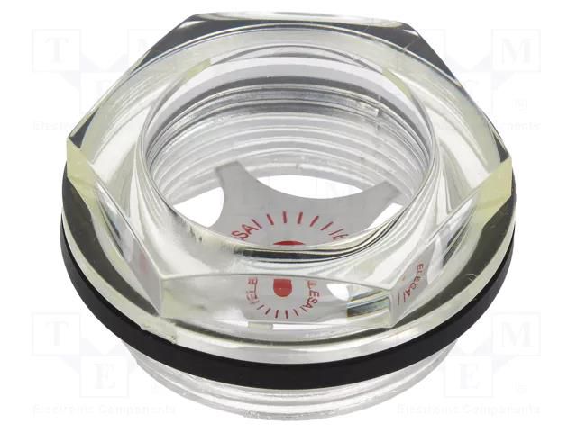Level indicator; Inspect.hole dia: 26mm; M35; 8÷10Nm; Pitch: 1.5 ELESA+GANTER HFTX.26-M35X1.5