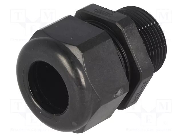 Cable gland; with long thread; M25; 1.5; IP68; polyamide; black HELUKABEL HELU-99852