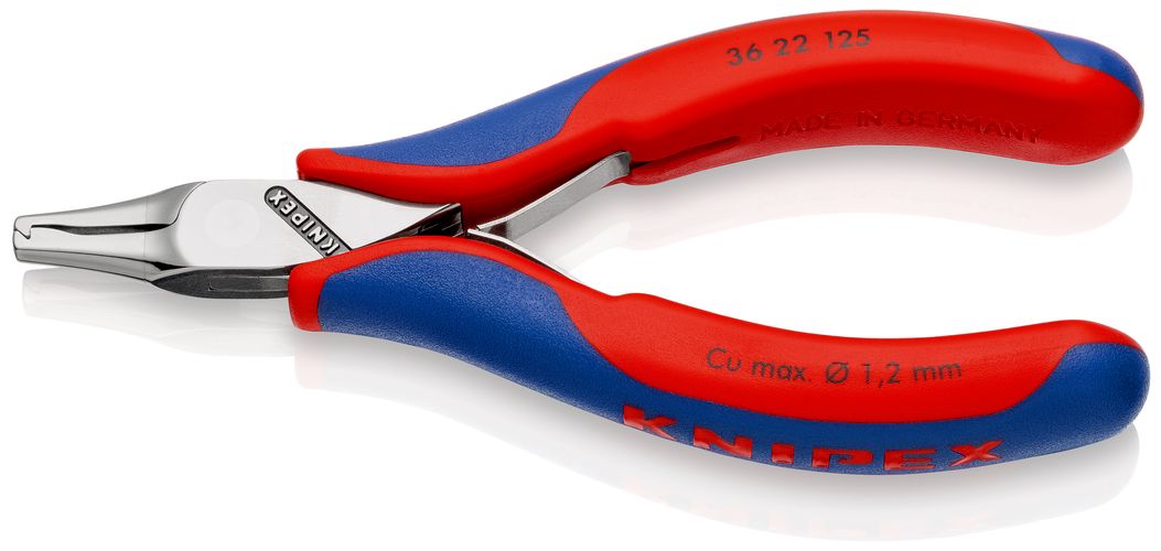 KNIPEX 36 22 125 Electronics Mounting Pliers with multi-component grips 125 mm 36 22 125