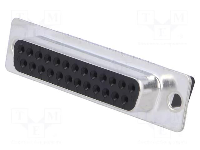 Connector: D-Sub; PIN: 25; female; for cable; Type: w/o contacts TE Connectivity HDP20-1645334