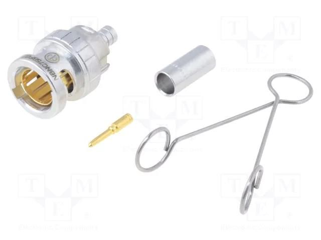 Connector: BNC; plug; male; shielded; straight; 75Ω; rearTWIST; PTFE NEUTRIK NTR-NBNC75BFG7D