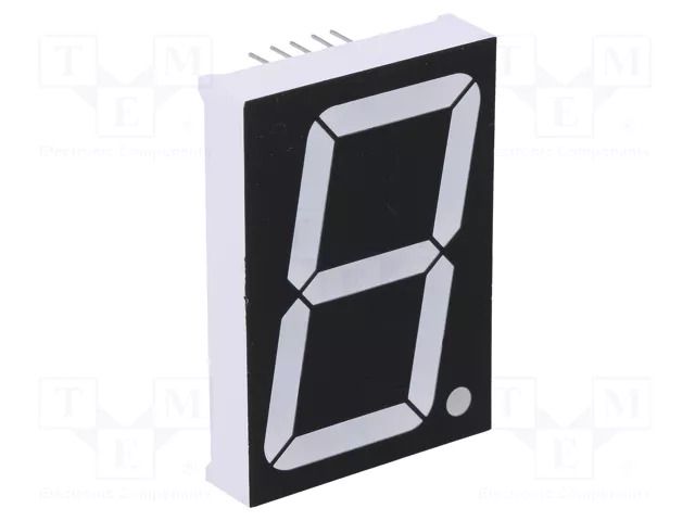 Display: LED; 7-segment; 38.1mm; 1.5"; No.char: 1; green; 8.6mcd WENRUN LSD150BAG-101