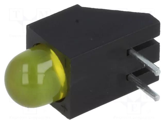 LED; in housing; 5mm; No.of diodes: 1; yellow; 20mA; 60°; 5÷20mcd KINGBRIGHT ELECTRONIC L-1503CB/1YD
