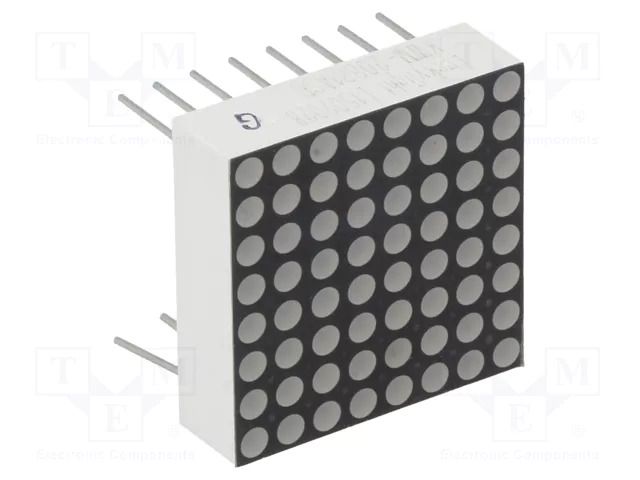 Display: LED; matrix; 8x8; red; 3÷4.5mcd; anode; 20x20mm; 1.8÷2.4V LUCKYLIGHT KWM-20881ASB