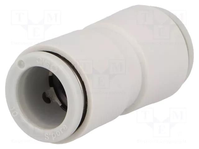 Push-in fitting; straight,inline splice; -1÷10bar; -5÷60°C SMC KQ2H10-00A
