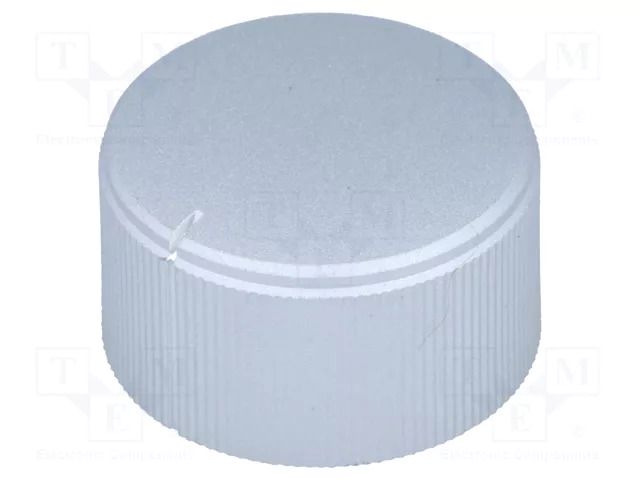 Knob; with pointer; aluminium,plastic; Øshaft: 6mm; Ø25x15mm CLIFF KMK25S