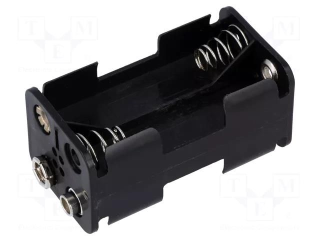 Holder; AA,R6; Batt.no: 4; on panel; 6F22 type KEYSTONE KEYS2476