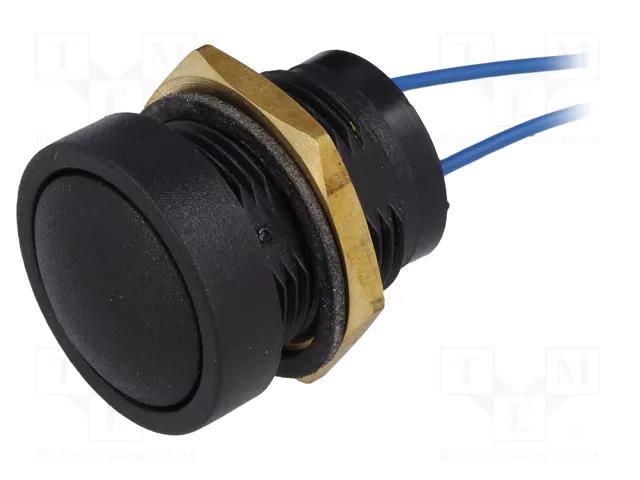 Switch: push-button; Pos: 2; SPST-NO; 0.125A/125VAC; OFF-(ON); IP67 ITW LUMEX SWITCH ITW-49-59111