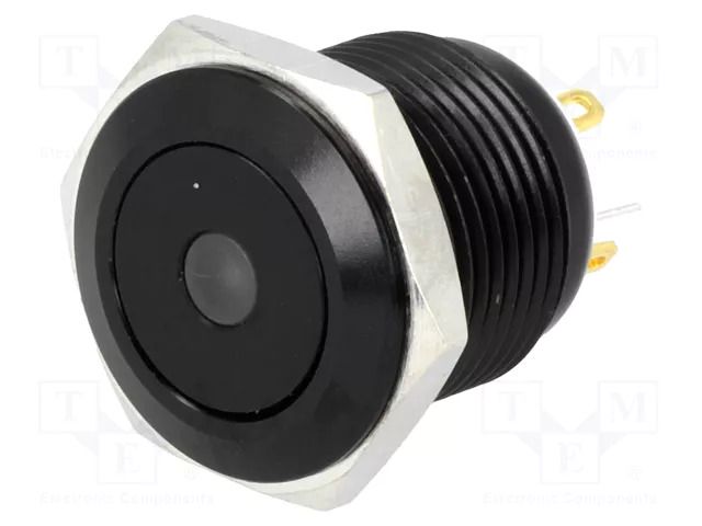 Switch: vandal resistant; Pos: 2; SPST-NO; 2A/36VDC; IP65; OFF-(ON) ONPOW V16F-10D-24Y-A