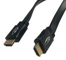 CABLE, FLAT HDMI PLUG-PLUG, 10M, BLK 2410HQF-10