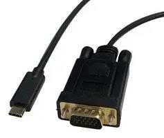 USB 3.1 TYP C PLUG-VGA PLUG ADAPTER, 2M 2496CVA-2
