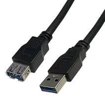 USB CABLE, 3.0 TYPE A PLUG-RCPT, 500MM 2490A-0.5
