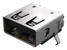 USB CONN, 2.0 TYPE A, R/A RCPT, 4POS, TH USB1130-15-A