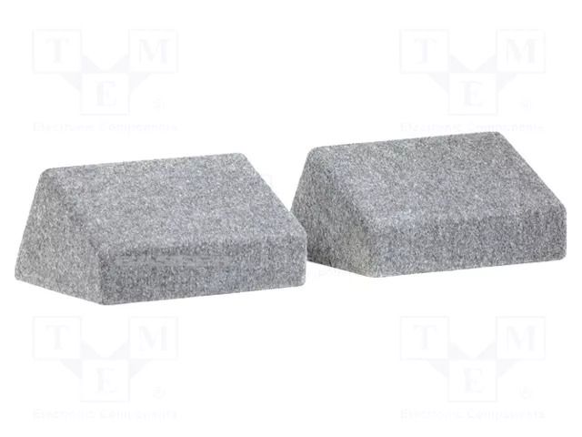 Car loudspeaker enclosure; MDF; grey melange; 6x9"; Case: closed BASSER OB.PW03