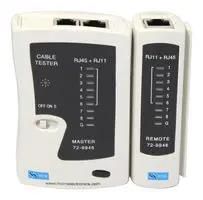NETWORK CABLE TESTER, RJ-45/RJ-11 CABLE 72-9946.