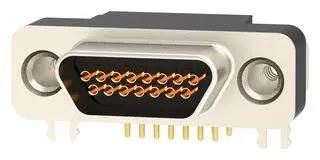 MICRO-D SUB CONN, R/A RCPT, 15POS/SOLDER 581-M15-213L462