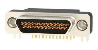 MICRO-D SUB CONN, R/A RCPT, 25POS/SOLDER 581-M25-213L461