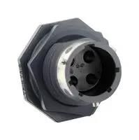 CIRCULAR CONN, RCPT, 4POS, JAM NUT UTGX7124PSCR