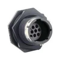 CIRCULAR CONN, RCPT, 10POS, JAM NUT UTGX71210P