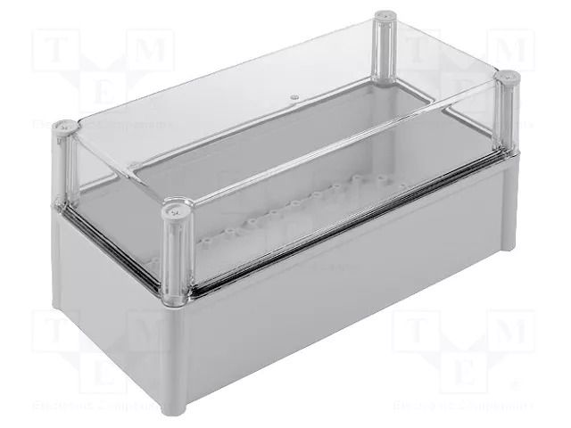 Enclosure: multipurpose; X: 188mm; Y: 378mm; Z: 180mm; SOLID; grey FIBOX PC381918T