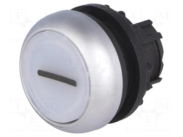 Switch: push-button; 22mm; Stabl.pos: 1; white; M22-FLED,M22-LED EATON ELECTRIC M22-DL-W-X1