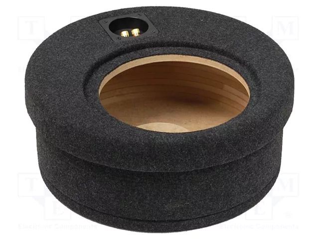 Car loudspeaker enclosure; MDF; grey melange; 250mm; 15l BASSER OBGL.FELGA.02