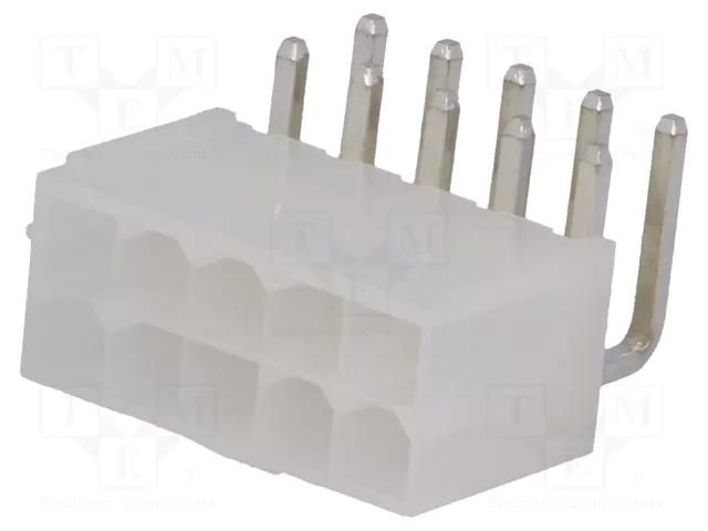 Connector: wire-board; socket; male; PIN: 10; MF42; angled 90°; 7A AMPHENOL COMMUNICATIONS SOLUTIONS MF42-RD-10