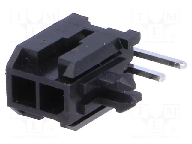 Connector: wire-board; socket; male; PIN: 2; angled 90°; THT; 3mm NINIGI MFGK-02