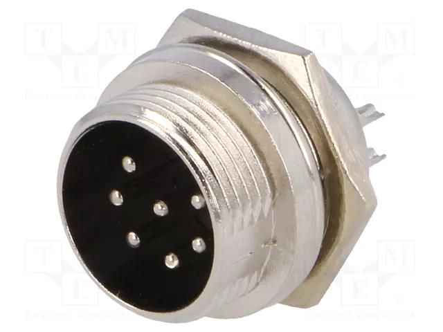 Connector: microphone; socket; male; PIN: 7; for panel mounting NINIGI MIC337