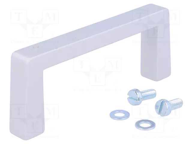 Holder; aluminium; grey; H: 40mm; L: 102mm; W: 12.2mm; handle MENTOR MR-268.02