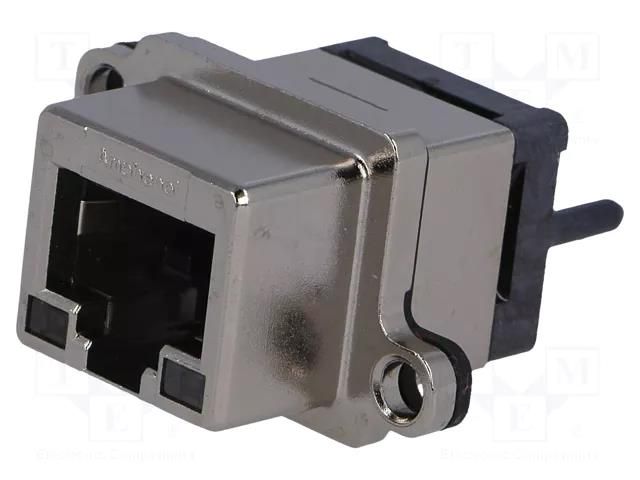 Connector: RJ45; socket; UL94V-0; IP67; for panel mounting; THT AMPHENOL COMMUNICATIONS SOLUTIONS MRJ-5480-01