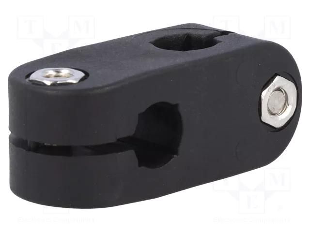 Mounting coupler; cross; polyamide; D: 10mm; S: 8mm ELESA+GANTER MSX.56-C-8-10