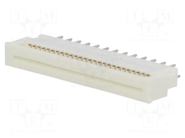 Connector: FFC/FPC; angled 90°; PIN: 26; top contacts,ZIF; THT MOLEX MX-5597-26CPB7F