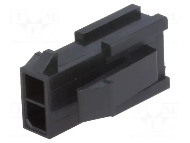 Connector: wire-wire; plug; male; Micro-Fit 3.0; 3mm; PIN: 2; 5A MOLEX MX-43020-0200