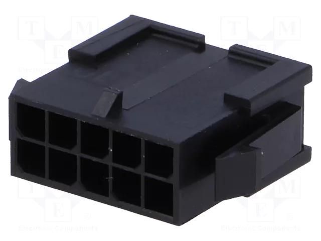 Connector: wire-wire; plug; male; Micro-Fit 3.0; 3mm; PIN: 10; 5A MOLEX MX-43020-1000