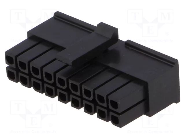 Connector: wire-board; plug; female; PIN: 18; Micro-Fit 3.0; 3mm MOLEX MX-43025-1800