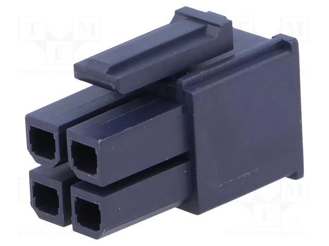 Connector: wire-wire/PCB; plug; female; PIN: 4; Mega-Fit; straight MOLEX MX-170001-0104