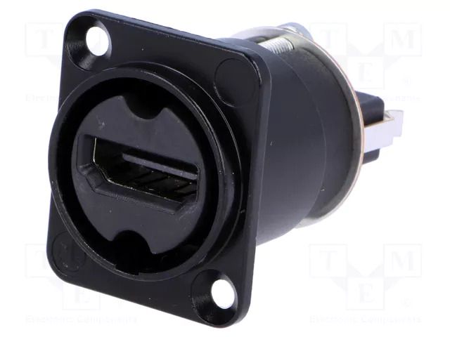 Adapter; HDMI socket x2; shielded; gold-plated; Colour: black NEUTRIK NTR-NAHDMIWB