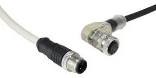 SENSOR CORD, 4P M12 RCPT-M12 PLUG, 6.6FT PXPNPN12RAF04AFI020PUR