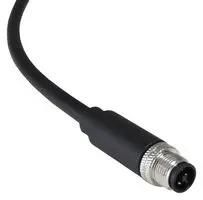 SENSOR CORD, 4P M12 PLUG-FREE END, 3.3FT PXPTPU12FIM04TCL010PUR