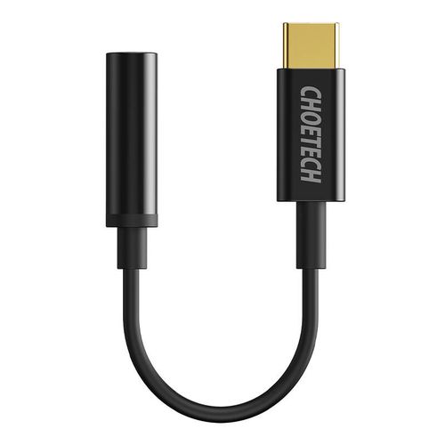 Adapter Choetech AUX003 USB-C to 3.5mm Audio Jack Adapter (black), Choetech AUX003